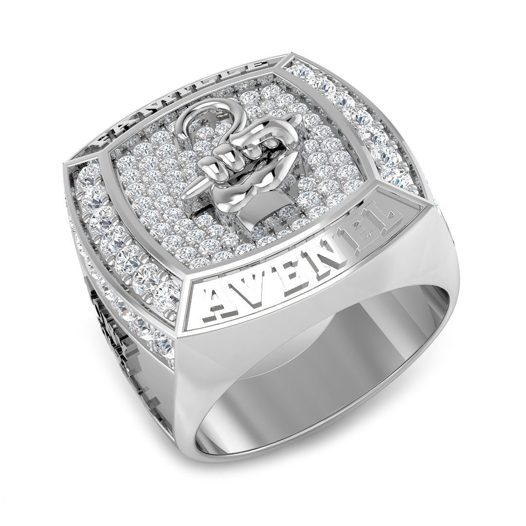 Prestige Diamond Signet Ring in 10K/14K gold and platinum with certified lab-grown or natural diamonds