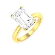 Diamond Barbet Engagement Ring in 10K/14K gold and platinum with certified lab-grown or natural diamonds