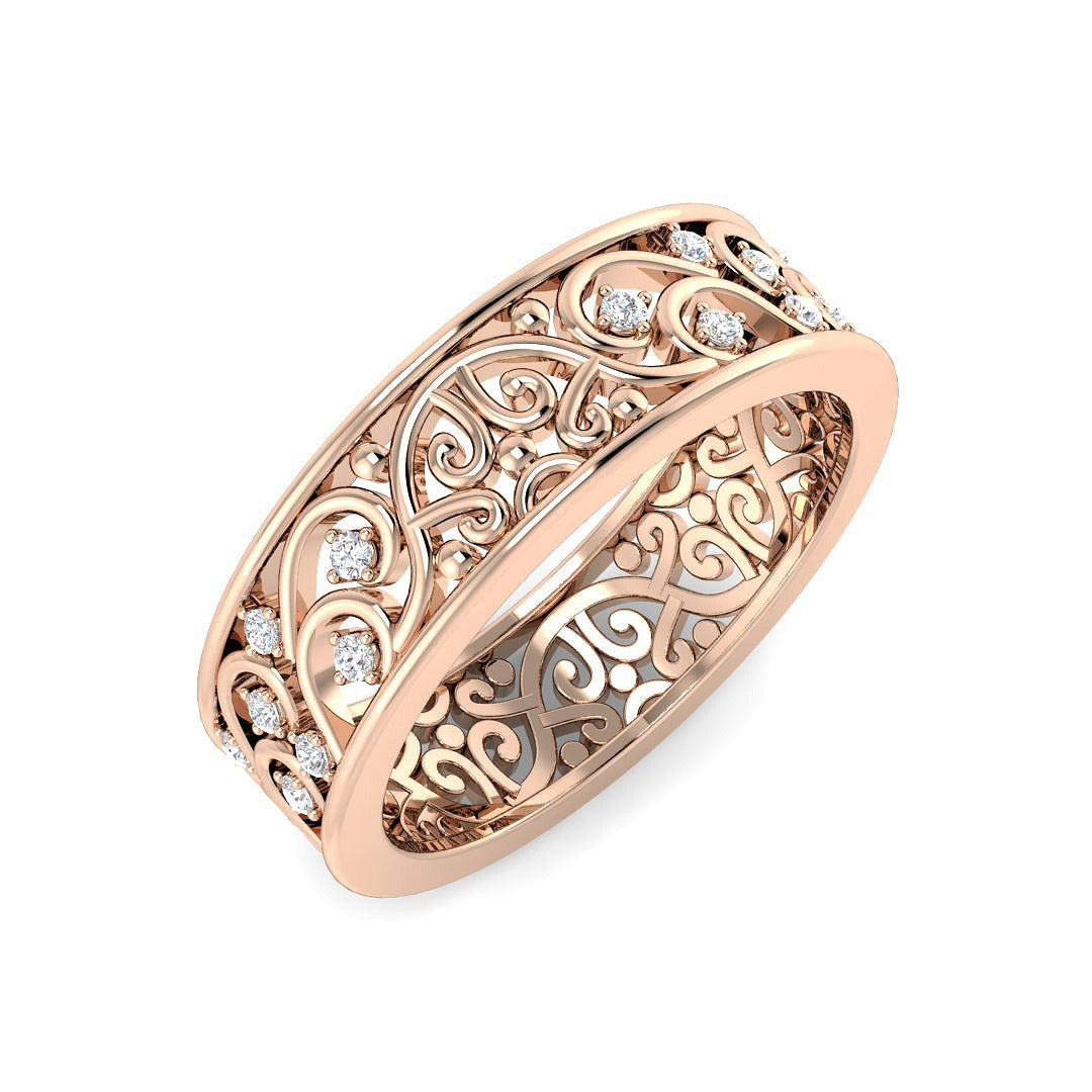 Lab-Grown Diamond Fancy Ring in 10K/14K gold and platinum with certified lab-grown or natural diamonds