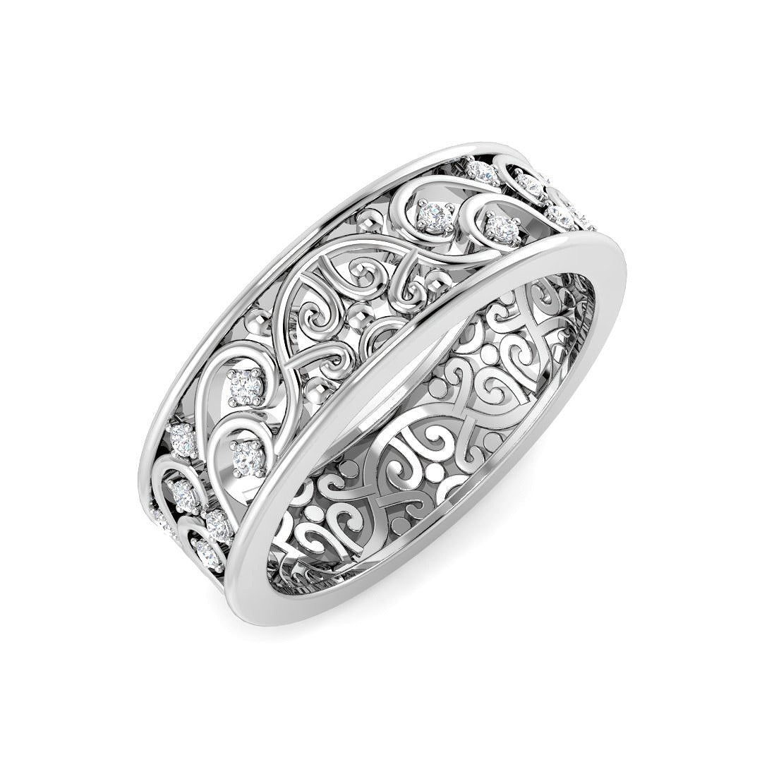 Lab-Grown Diamond Fancy Ring in 10K/14K gold and platinum with certified lab-grown or natural diamonds