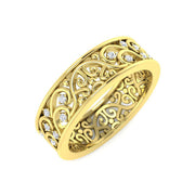 Lab-Grown Diamond Fancy Ring in 10K/14K gold and platinum with certified lab-grown or natural diamonds