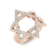 Diamond Tibtages Fancy Ring in 10K/14K gold and platinum with certified lab-grown or natural diamonds