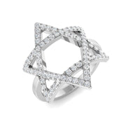 Diamond Tibtages Fancy Ring in 10K/14K gold and platinum with certified lab-grown or natural diamonds