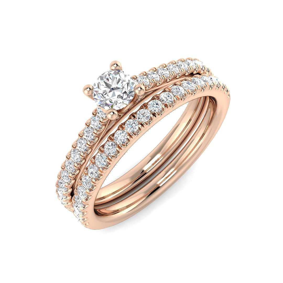 Diamond Berkesey Engagement Ring in 10K/14K gold and platinum with certified lab-grown or natural diamonds