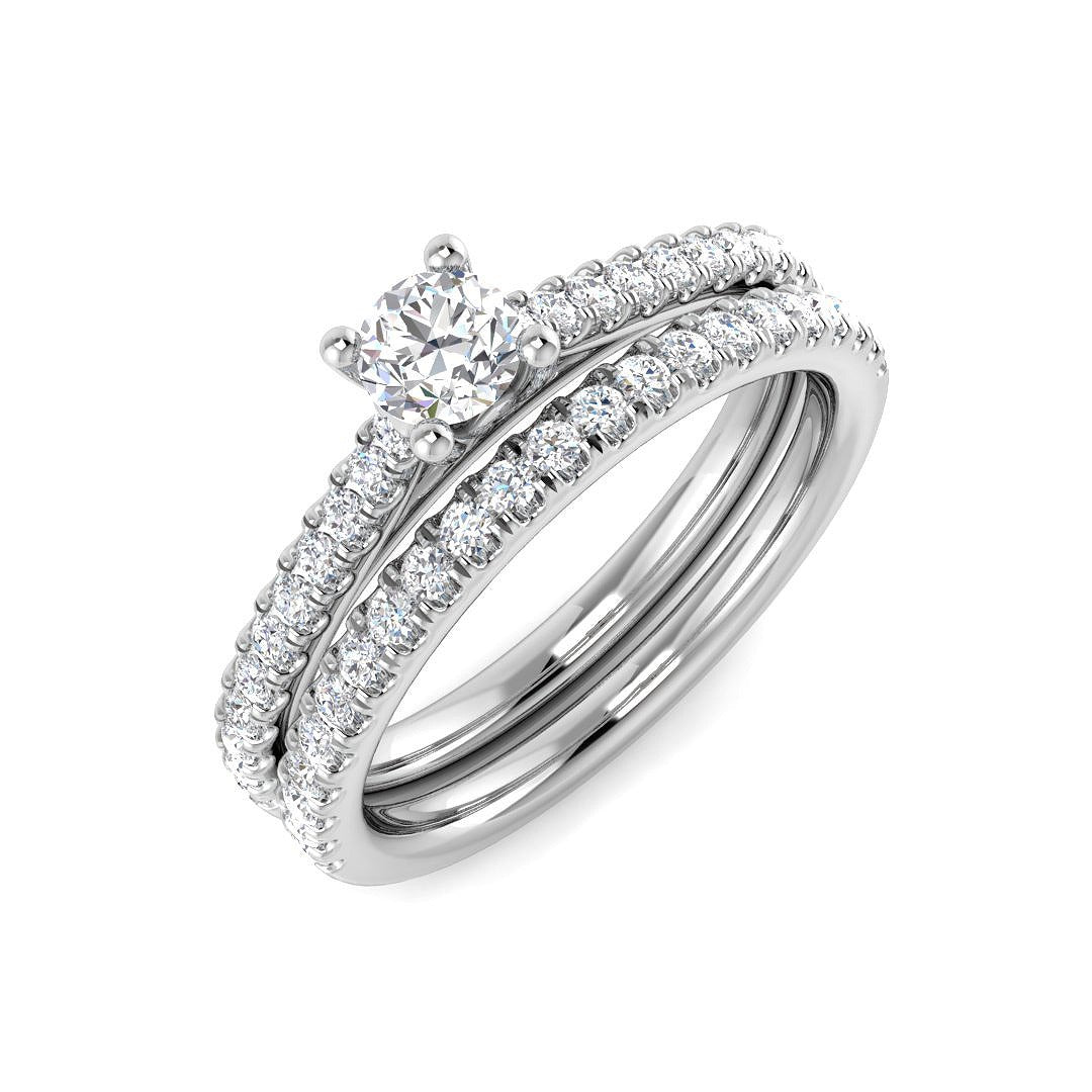 Diamond Berkesey Engagement Ring in 10K/14K gold and platinum with certified lab-grown or natural diamonds