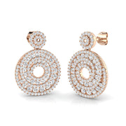 Elegant 2ct Gold Drop Diamond Earrings - Luxurious Jewelry in 10K/14K gold and platinum with certified lab-grown or natural diamonds