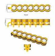 Round Lab Grown Diamond Tennis Bracelet in Semi Bezel Set with Secure Box Clasp in 10K/14K gold and platinum with certified lab-grown or natural diamonds