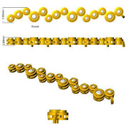 Natural Diamond Cluster Tennis Bracelet in 10K/14K gold and platinum with certified lab-grown or natural diamonds