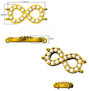 Platinum Lab Grown Diamond Infinity Bracelet in 10K/14K gold and platinum with certified lab-grown or natural diamonds