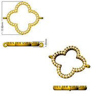 Natural Diamond Round Pave Clover Bracelet in 10K/14K gold and platinum with certified lab-grown or natural diamonds