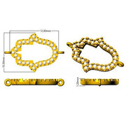 Natural Diamond Hamsa Bracelet in 10K/14K gold and platinum with certified lab-grown or natural diamonds