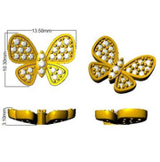 Gold Diamond Earrings - Elegant 0.5ct Luxury Jewelry in 10K/14K gold and platinum with certified lab-grown or natural diamonds