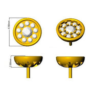 Elegant 0.25Ct Round Diamond Cluster Stud Earrings in in 10K/14K gold and platinum with certified lab-grown or natural diamonds