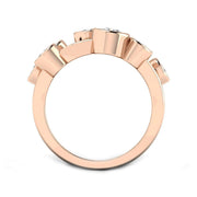 Luxury Diamond Bubble Ring 1.50ct in 10K/14K gold and platinum with certified lab-grown or natural diamonds