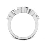 Luxury Diamond Bubble Ring 1.50ct in 10K/14K gold and platinum with certified lab-grown or natural diamonds