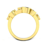 Luxury Diamond Bubble Ring 1.50ct in 10K/14K gold and platinum with certified lab-grown or natural diamonds
