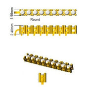 Round Natural Diamond Tennis Bracelet in Prong Set with Box Closure in 10K/14K gold and platinum with certified lab-grown or natural diamonds