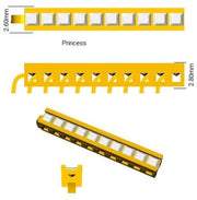 Channel Set Princess Cut Natural Diamond Link Tennis Bracelet with Box Clasp in 10K/14K gold and platinum with certified lab-grown or natural diamonds