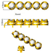 Round Lab Grown Diamond Tennis Bracelet in Prong Set with Secure Box Clasp in 10K/14K gold and platinum with certified lab-grown or natural diamonds