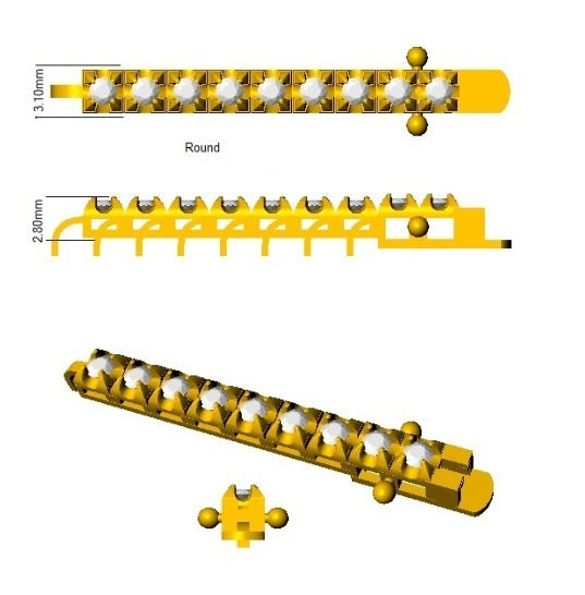 Natural Round Diamond Tennis Bracelet in 10K/14K gold and platinum with certified lab-grown or natural diamonds
