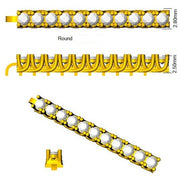 Round Cut Prong Set Lab Grown Diamond Tennis Bracelet in Platinum with Box Closure in 10K/14K gold and platinum with certified lab-grown or natural diamonds
