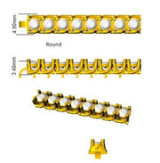Round Cut Prong Set Lab Grown Diamond Tennis Bracelet in Platinum with Box Closure in 10K/14K gold and platinum with certified lab-grown or natural diamonds