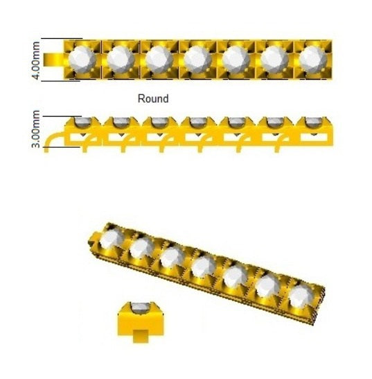 Natural Round Diamond Tennis Bracelet in 10K/14K gold and platinum with certified lab-grown or natural diamonds