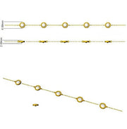 2.00Ct Round Natural Diamond Station Bracelet in 10K/14K gold and platinum with certified lab-grown or natural diamonds
