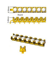 Round Cut Prong Set Lab Grown Diamond Tennis Bracelet in Platinum with Box Closure in 10K/14K gold and platinum with certified lab-grown or natural diamonds