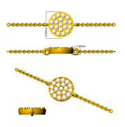 Evil Eye Sapphire & Diamond Bracelet / in 10K/14K gold and platinum with certified lab-grown or natural diamonds