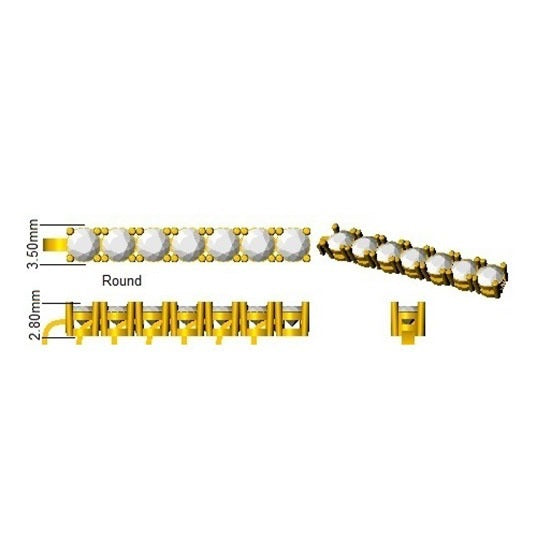 Lab Grown Diamond Tennis Bracelet in 10K/14K gold and platinum with certified lab-grown or natural diamonds