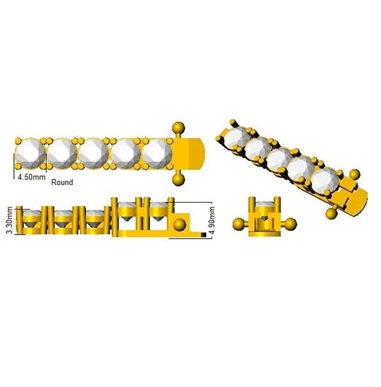Round Natural Diamond Tennis Bracelet in Prong Set with Secure Box Clasp in 10K/14K gold and platinum with certified lab-grown or natural diamonds