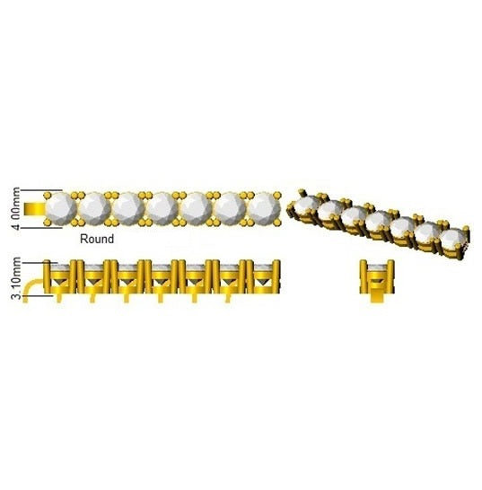 Lab Grown Diamond Tennis Bracelet in 10K/14K gold and platinum with certified lab-grown or natural diamonds