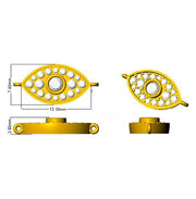 Sapphire Evil Eye Bracelet with Cluster Pave Diamonds in 10K/14K gold and platinum with certified lab-grown or natural diamonds
