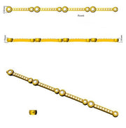 Lab Grown Diamond Station Bracelet in 10K/14K gold and platinum with certified lab-grown or natural diamonds
