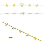 Round Pave Set Lab Grown Diamond Star Shape Station Bracelet in Platinum with Lobster Claw in 10K/14K gold and platinum with certified lab-grown or natural diamonds