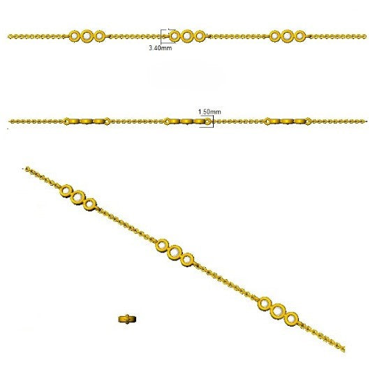 Round Natural Diamond Bezel Set Tennis Bracelet /Solid Gold or Platinum with Lobster Claw in 10K/14K gold and platinum with certified lab-grown or natural diamonds