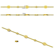 Round Lab Grown Diamond Station Bracelet in 10K/14K gold and platinum with certified lab-grown or natural diamonds