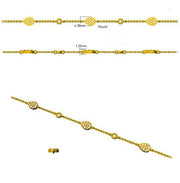 Natural Diamond Pear Shape Station Bracelet in 10K/14K gold and platinum with certified lab-grown or natural diamonds