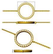 Natural Diamond Circle of Life Bracelet in 10K/14K gold and platinum with certified lab-grown or natural diamonds
