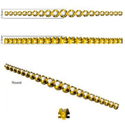 Round Lab Grown Diamond Graduate Tennis Bracelet in Platinum with Prong Set Box Clasp in 10K/14K gold and platinum with certified lab-grown or natural diamonds
