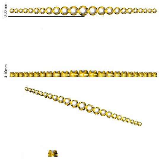 Round Lab Grown Diamond Graduate Tennis Bracelet in Platinum with Prong Set Box Clasp in 10K/14K gold and platinum with certified lab-grown or natural diamonds