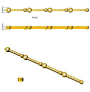 Lab Grown Diamond Station Bracelet in 10K/14K gold and platinum with certified lab-grown or natural diamonds