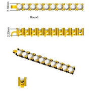 Round Natural Diamond Tennis Bracelet in Prong Set with Box Closure in 10K/14K gold and platinum with certified lab-grown or natural diamonds