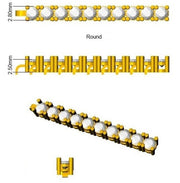 Round Natural Diamond Tennis Bracelet in Prong Set with Box Closure in 10K/14K gold and platinum with certified lab-grown or natural diamonds