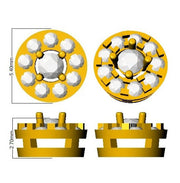Luxury Gold Halo Diamond Earrings in 10K/14K gold and platinum with certified lab-grown or natural diamonds