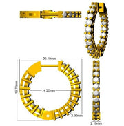 Gold Diamond Hoop Earrings 0.5 Ct Lab/Natural in 10K/14K gold and platinum with certified lab-grown or natural diamonds