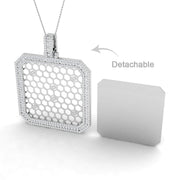 Fancy Diamond Pendant 5ct in 10K/14K gold and platinum with certified lab-grown or natural diamonds