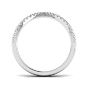 Sparkling Diamond Wishbone Ring in 10K/14K gold and platinum with certified lab-grown or natural diamonds