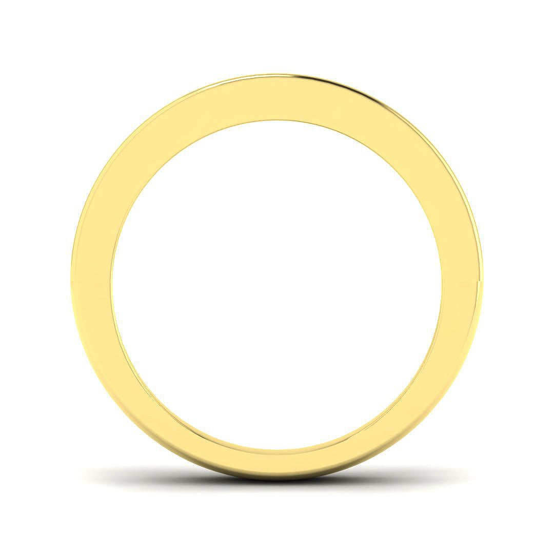 Diamond Half Eternity Ring in 10K/14K gold and platinum with certified lab-grown or natural diamonds